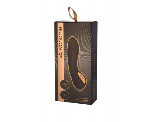 Стимулятор точки G WANAME D-SPLASH Cascade, силикон, черный, 15 см