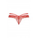 Стринги открытые с оборками SoftLine Collection, красный, S/M
