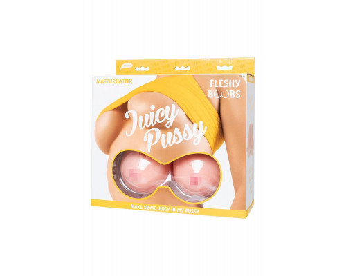 Мастурбатор реалистичный Juicy Pussy by TOYFA Fleshy boobs, TPE, телесный