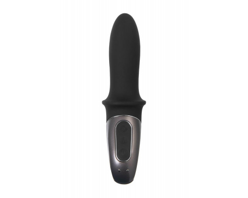 Анальный вибратор с нагревом Satisfyer Hot Passion Connect App, силикон, черный, 18 см