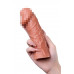 Насадка реалистичная KOKOS PENIS SLEEVE с дополнительной стимуляцией, TPE, телесная, 16.5 см