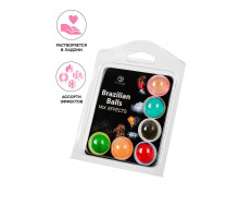 Массажное масло SECRET PLAY BRAZILIAN BALLS, микс эффектов, 6 х 4 гр
