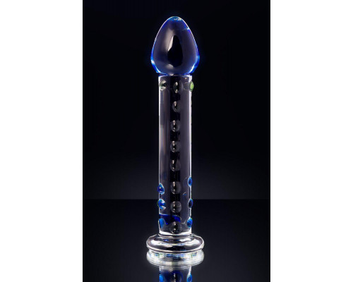 Нереалистичный фаллоимитатор Sexus Glass, стекло, прозрачный, 18 см