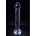 Нереалистичный фаллоимитатор Sexus Glass, стекло, прозрачный, 18 см