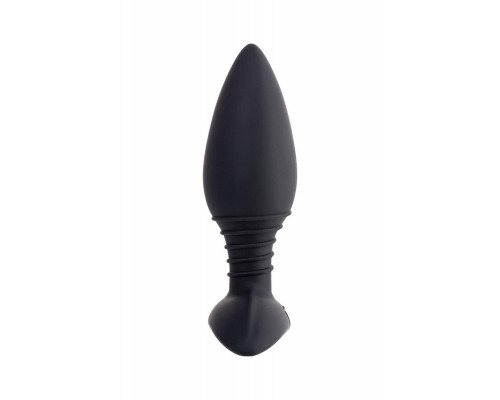 Анальная втулка LOVENSE Hush (S), силикон, черная, 12,1 см