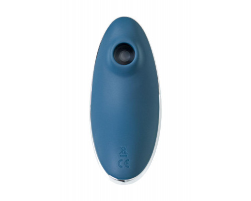 Вакуум-волновой стимулятор клитора с вибрацией Satisfyer Vulva Lover 1, силикон, синий, 11,9 см