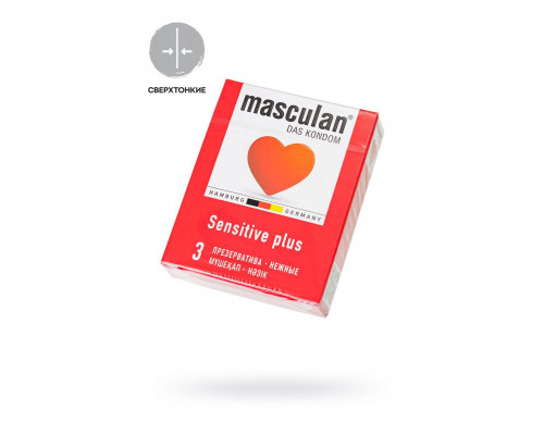 Презервативы Masculan, classic 1, нежные, 18,5 см, 5,3 см, 3 шт.