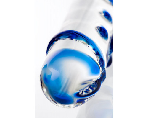 Двусторонний фаллоимитатор Sexus Glass, стекло, прозрачный, 20 см