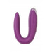 Стимулятор для пар Satisfyer Double Fun Connect App, с пультом ДУ, силикон, фиолетовый, 9 см