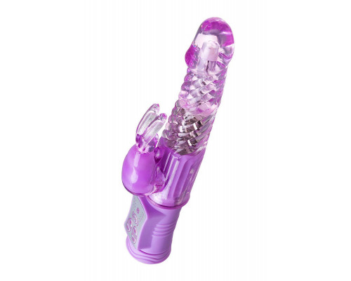 Вибратор с клиторальным стимулятором A-Toys by TOYFA High-Tech fantasy, TPE, фиолетовый, 22, 5 см