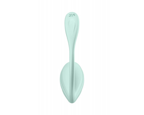 Виброяйцо Satisfyer Smooth Petal Connect App, мятное, 6,5 см