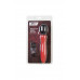 Двусторонний вибромассажер Black&Red by TOYFA, силикон, красный, 21 см