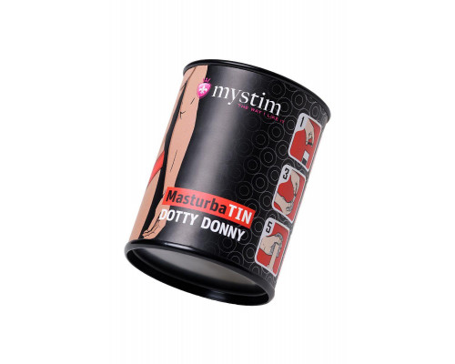 Мастурбатор MasturbaTIN Dotty Donny, TPE, белый, 4,5 см
