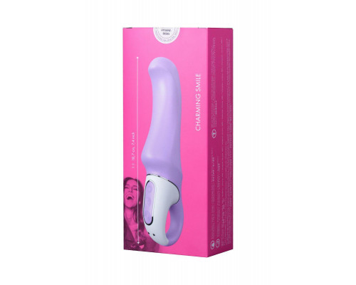 Нереалистичный вибратор Satisfyer Vibes Charming Smile, силикон, фиолетовый, 18,7 см.