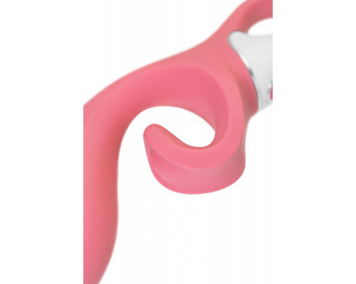 Нереалистичный вибратор Satisfyer Hug me Connect App, силикон, розовый, 20,5 см