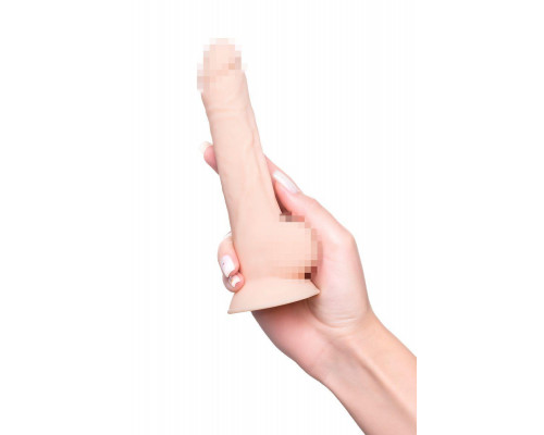 Фаллоимитатор RealStick Silicone Kit H, сайлекспан, телесный, 18 см