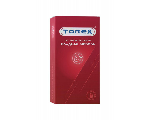 Презервативы Torex, «Сладкая любовь», латекс, 19 см, 5,5 см, 12 шт.