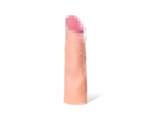 Насадка на пенис A-Toys by TOYFA Kiger, SoftSkin, телесный, 16,5 см