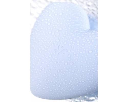 Вакуумно-волновой стимулятор клитора с вибрацией Satisfyer Cutie Heart, силикон, голубой, 7,7 см