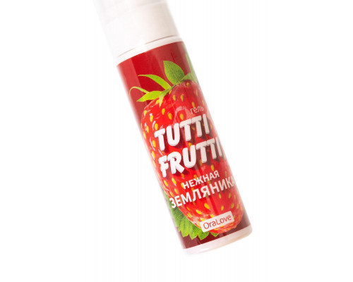 Съедобная гель-смазка TUTTI-FRUTTI для орального секса со вкусом земляники 30г