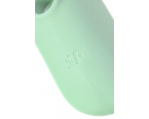 Вакуумный стимулятор клитора с вибрацией Satisfyer Pro To Go 2, мятный, 8,5 см