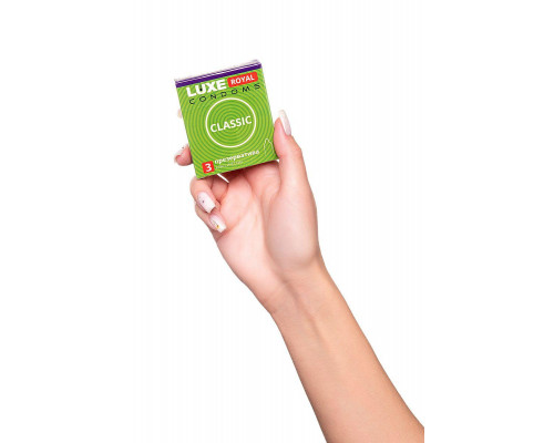 Презервативы Luxe, royal, classic, 18 см, 5,2 см, 3 шт.