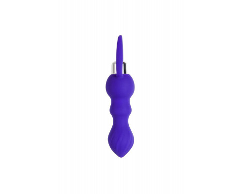 Анальная втулка ToDo by Toyfa Curvy, силикон, фиолетовый, 14 см, Ø 3,2 см