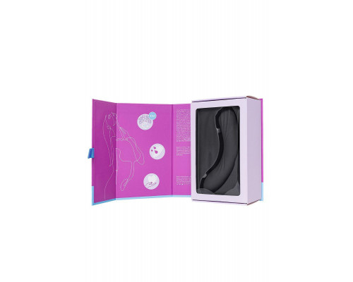 Вакуумный стимулятор клитора с вибрацией Satisfyer Curvy Trinity 4, чёрный, 17 см