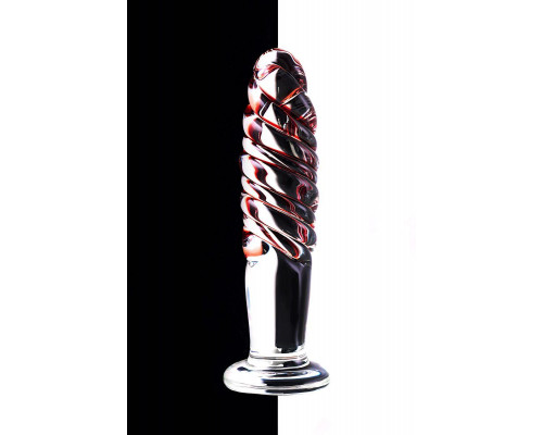 Анальная втулка Sexus Glass, стекло, прозрачная, 15,5 см, Ø 3,5 см
