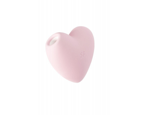 Вакуумно-волновой стимулятор клитора с вибрацией Satisfyer Cutie Heart, силикон, розовый, 7,6 см
