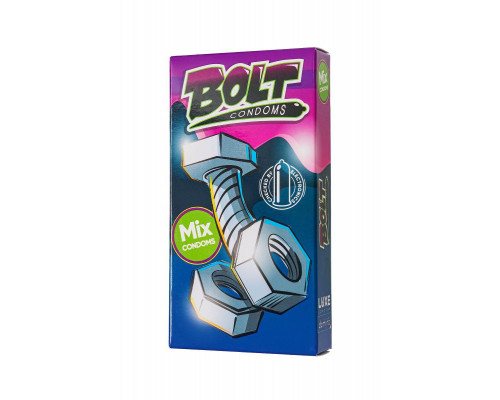 Презервативы Luxe, Bolt condoms, микс, 18 см, 5,2 см, 6 шт.