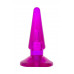 Анальная втулка TOYFA Basic, PVC, фиолетовый, 9,5 см