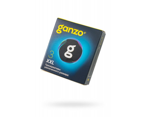 Презервативы  GANZO XXL увеличенные, латекс, 19 см, 5,5 см, 3 шт.