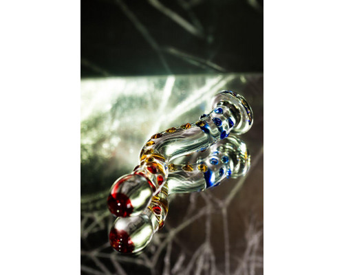 Нереалистичный фаллоимитатор Sexus Glass, стекло, прозрачный, 20 см