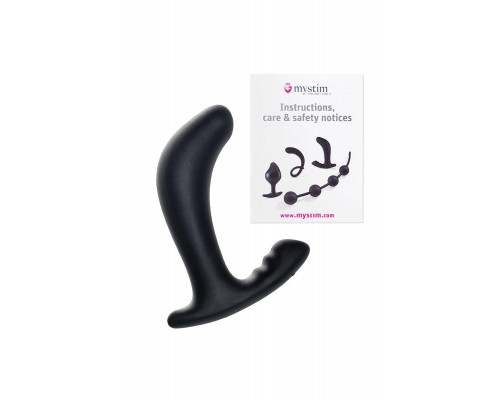 Электростимулятор Mystim Twisting Tom, силикон, черный, 13 см