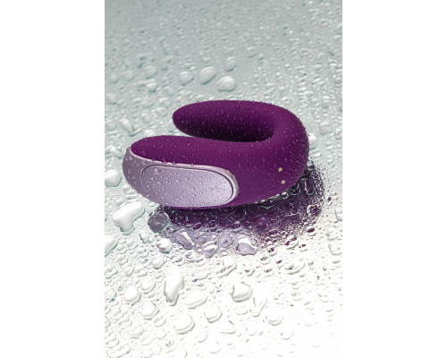 Стимулятор для пар Satisfyer Double Fun Connect App, с пультом ДУ, силикон, фиолетовый, 9 см