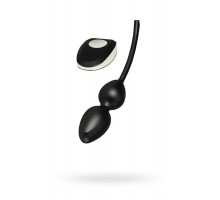 Вагинальные шарики Mystim Jane Untamed Geisha Balls vibe, с вибрацией, силикон, черные