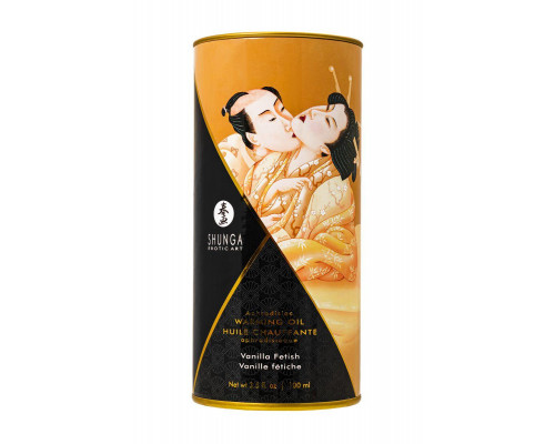 Масло массажное для тела Shunga «Ванильный фетиш»(Vanilla Fetish),разогревающее,100мл