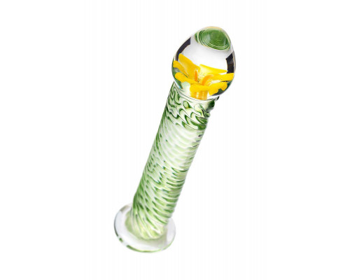 Нереалистичный фаллоимитатор Sexus Glass, стекло, прозрачный, 16,5 см