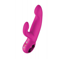 Пульсатор кролик Fun Factory Bi Stronic Immerse, силикон, малиновый, 22,4 см см