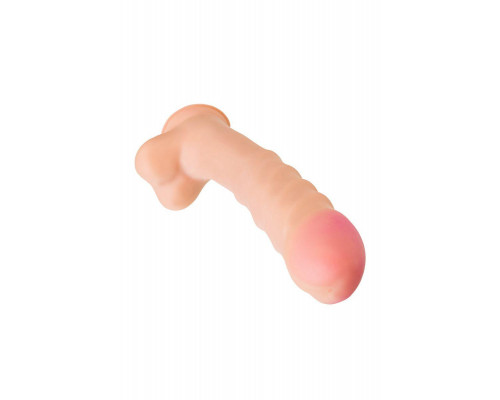 Фаллоимитатор RealStick Brutal Chiron на присоске, neoskin, телесный, 38 см