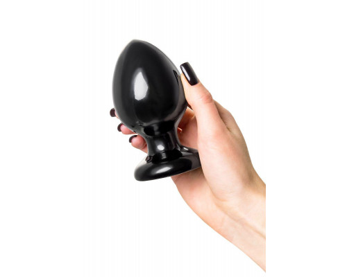 Анальная втулка POPO Pleasure by TOYFA Cetus α, PVC, черная, 11,5 см, Ø 6,2 см