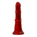 Вибратор Black&Red by TOYFA Monster Rex, силикон, красно-черный, 24,5 см