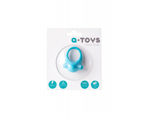 Эрекционное кольцо на пенис TOYFA A-Toys, силикон, голубой, Ø 5,4 см