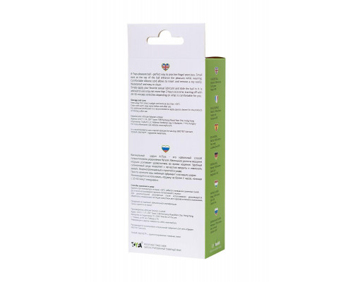 Вагинальный шарик A-Toys by TOYFA Tigo, силикон, зеленый, 12,4 см Ø 2,7 см
