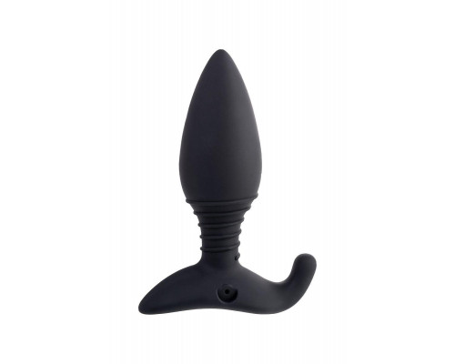 Анальная втулка LOVENSE Hush (S), силикон, черная, 12,1 см