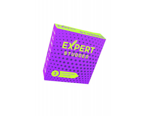 Презервативы EXPERT Studded, облегающие, точечные,  3 шт.