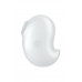 Вакуум-волновой стимулятор клитора с вибрацией Satisfyer Cutie Ghost, силикон, белый, 9,1 см