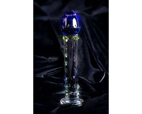 Нереалистичный фаллоимитатор Sexus Glass, стекло, прозрачный, 18 см