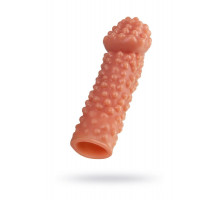 Насадка реалистичная KOKOS PENIS SLEEVE с дополнительной стимуляцией, TPE, телесная, 16.5 см